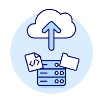 Cloud Upload 16 Illustration from UX Duotone Set