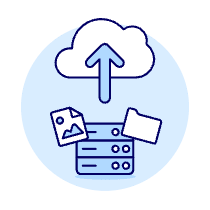 Cloud Upload 17 Illustration from UX Duotone Set