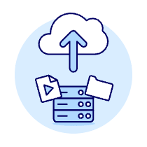 Cloud Upload 18 Illustration from UX Duotone Set