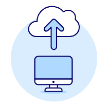 Cloud Upload 2 Illustration from UX Duotone Set