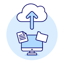 Cloud Upload 3 Illustration from UX Duotone Set