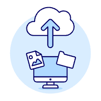 Cloud Upload 6 Illustration from UX Duotone Set