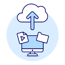 Cloud Upload 7 Illustration from UX Duotone Set