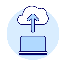 Cloud Upload 8 Illustration from UX Duotone Set