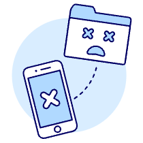 Phone Error Illustration from UX Duotone Set