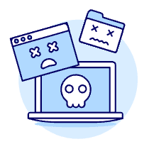 Web Infected Illustration from UX Duotone Set