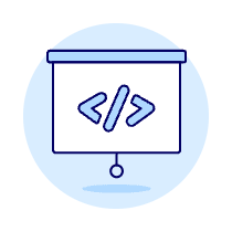 Coding Projector Illustration from UX Duotone Set