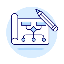 Flowchart Paper Illustration from UX Duotone Set