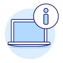 Laptop Information Illustration from UX Duotone Set