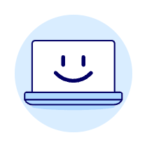 Laptop Smiley 1 Illustration from UX Duotone Set
