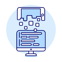 Smartphone Coding Illustration from UX Duotone Set