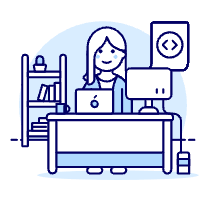 Coding Workstation 5 Illustration from UX Duotone Set