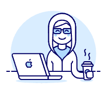 Hacker Chillout 4 Illustration from UX Duotone Set