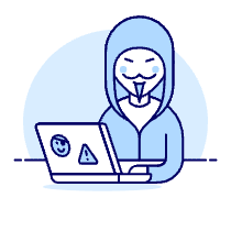 Anonylous Hacker 1 Illustration from UX Duotone Set