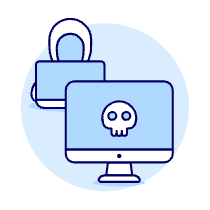 Hacked Pc Illustration from UX Duotone Set