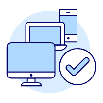 Responsive Checked Illustration from UX Duotone Set