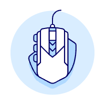 Gaming Mouse Illustration from UX Duotone Set