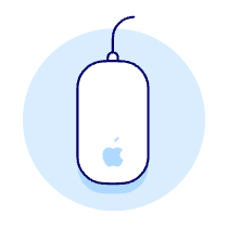 Mouse Illustration from UX Duotone Set