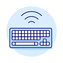 Wireless Keyboard Illustration from UX Duotone Set