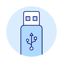 Flash Drive Illustration from UX Duotone Set