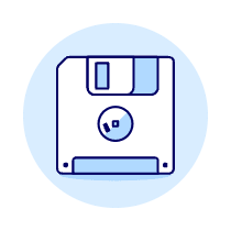 Floppy Disk 1 Illustration from UX Duotone Set