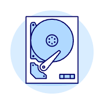 Hard Disk Illustration from UX Duotone Set