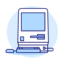 Vintage Computer 3 Illustration from UX Duotone Set