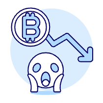 Crypto Down Illustration from UX Duotone Set