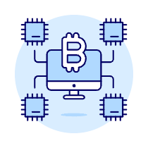 Crypto Chip Illustration from UX Duotone Set