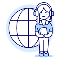 Customer Service Network 1 Illustration from UX Duotone Set