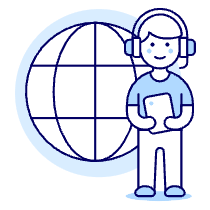 Customer Service Network 4 Illustration from UX Duotone Set