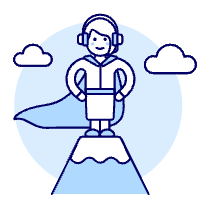 Customer Service Peak 4 Illustration from UX Duotone Set