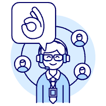 Customer Service Rating 1 4 Illustration from UX Duotone Set