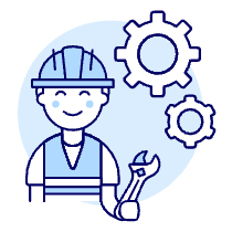 Engineer 1 Illustration from UX Duotone Set