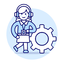 Tech Support User 2 4 Illustration from UX Duotone Set