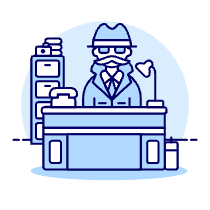 Detective Office 1 Illustration from UX Duotone Set