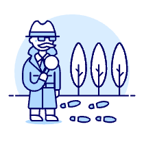 Detective Search 1 Illustration from UX Duotone Set