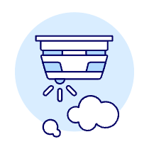 Fire Detector Illustration from UX Duotone Set