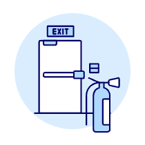 Fire Exit Illustration from UX Duotone Set