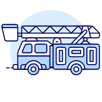 Fire Truck Illustration from UX Duotone Set
