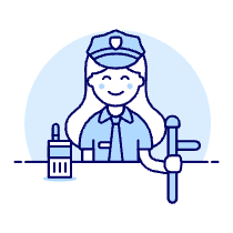 Police Officer 4 Illustration from UX Duotone Set