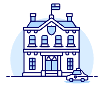 Police Station Illustration from UX Duotone Set