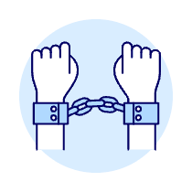 Handcuff Arrested 1 Illustration from UX Duotone Set