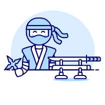 Ninja 1 Illustration from UX Duotone Set