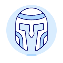 Gladiator Helmet Illustration from UX Duotone Set