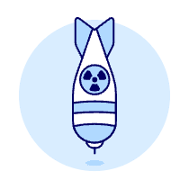 Nuclear Bomb 1 Illustration from UX Duotone Set