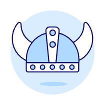 Viking Helmet Illustration from UX Duotone Set
