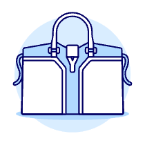 BLUE Purse Illustration from UX Duotone Set