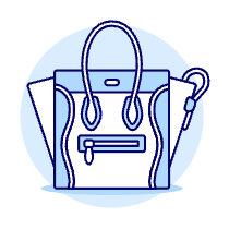 BLUE RED Purse Illustration from UX Duotone Set