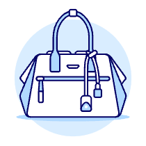 LIGHT BLUE Purse Illustration from UX Duotone Set